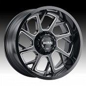 Ultra 120BM Patriot Gloss Black Milled Custom Truck Wheels